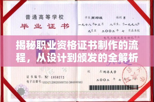 原平揭秘职业资格证书制作的流程，从设计到颁发的全解析