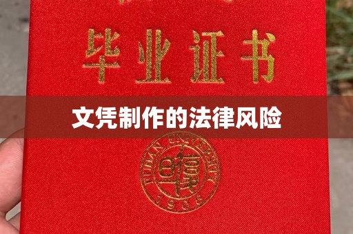 原平文凭制作的法律风险