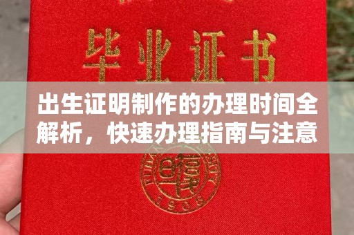 原平出生证明制作的办理时间全解析，快速办理指南与注意事项