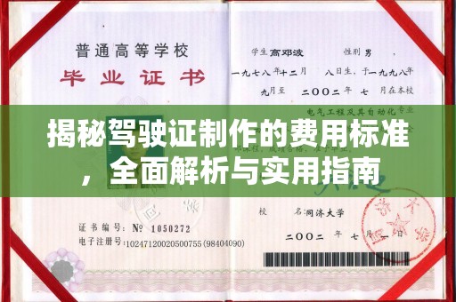 原平揭秘驾驶证制作的费用标准，全面解析与实用指南
