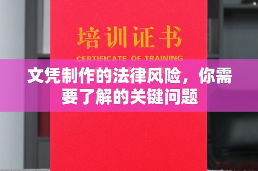 原平文凭制作的法律风险，你需要了解的关键问题