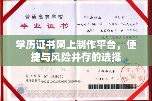 原平学历证书网上制作平台，便捷与风险并存的选择