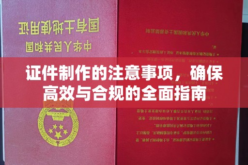 原平证件制作的注意事项，确保高效与合规的全面指南