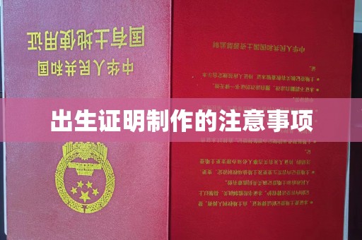 原平出生证明制作的注意事项